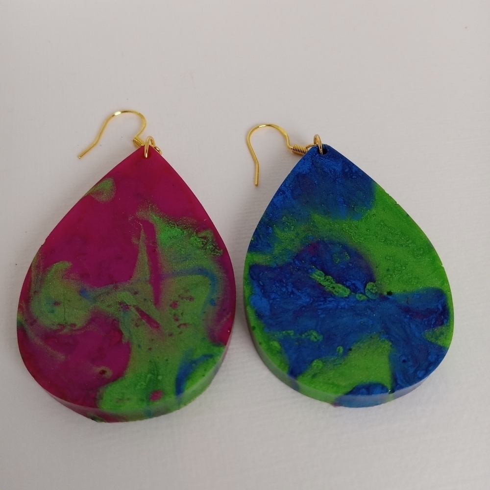 Colorful Teardrop Earrings